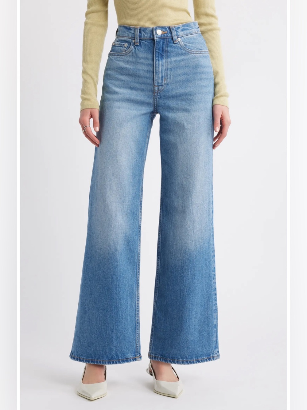 & OTHER STORIES HIGH WAIST WIDE LEG JEAN